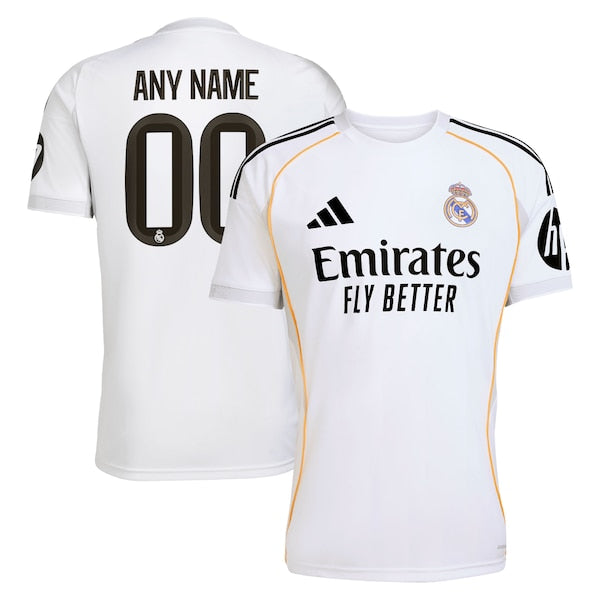 Jerseys Teams Real Madrid 2025/26 Home Replica Custom Jersey White