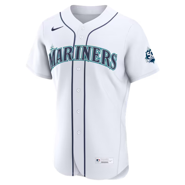 J.P. Crawford Seattle Mariners Jerseys Teams Home 50th Season Authentic Jersey - White