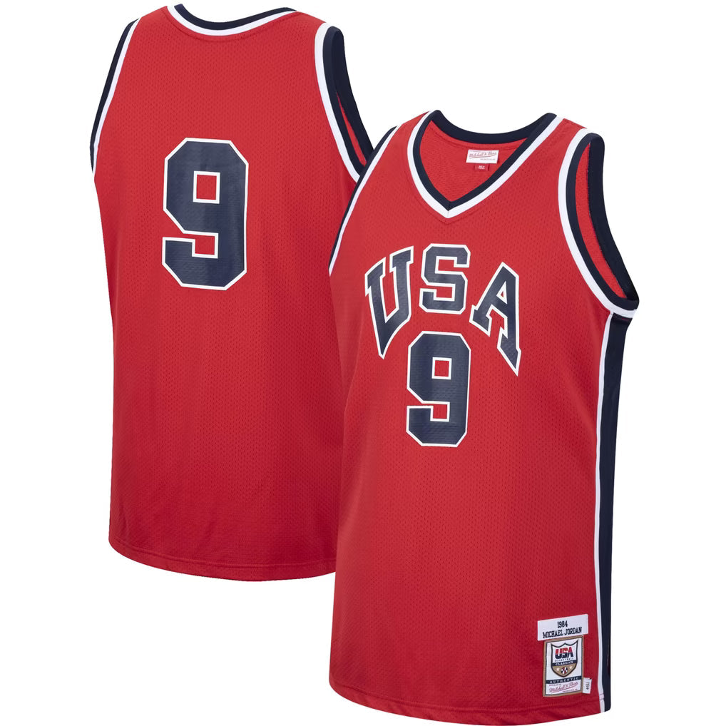 Jerseys Teams Michael Jordan USA Basketball Mitchell & Ness 1984 Authentic Jersey - Red
