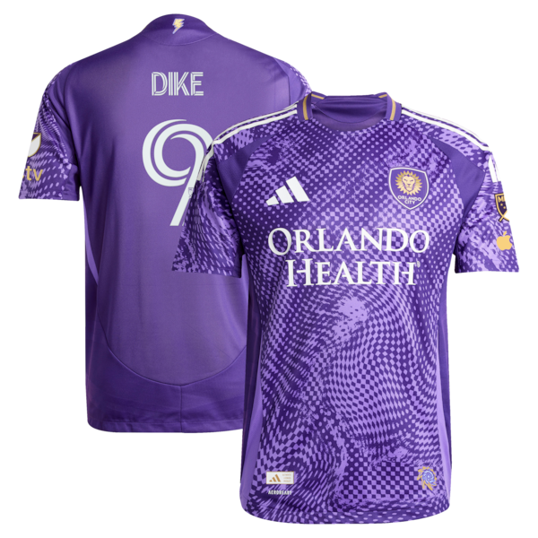 Daryl Dike Orlando City SC Jerseys Teams 2025 Perfect Storm Primary On-Field Authentic Jersey - Purple