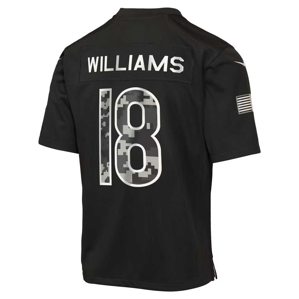 Caleb Williams Chicago Bears Jerseys Teams Youth 2026 Salute to Service Game Jersey - Black