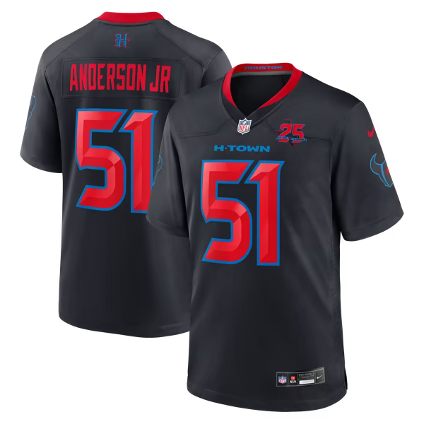 Will Anderson Jr. Houston Texans Nike Alternate 2 25th Season Game Jersey - Navy