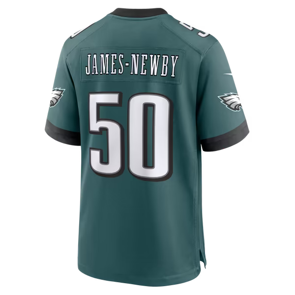 Keyshawn James-Newby Philadelphia Eagles Jerseys Teams Team Game Jersey - Midnight Green