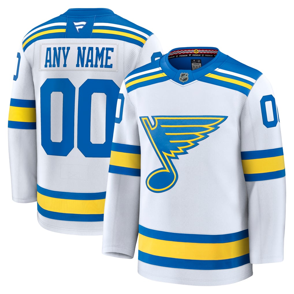 Jerseys Teams Fanatics St. Louis Blues Away Premium Custom Jersey