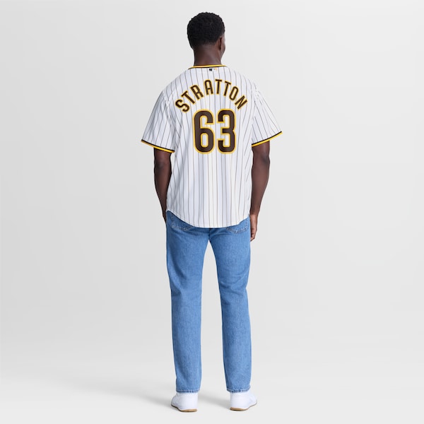 Hunter Stratton San Diego Padres Jerseys Teams Home Replica Jersey - White