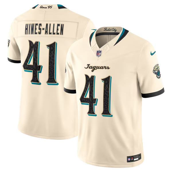 Josh Hines-Allen Jacksonville Jaguars Jerseys Teams 2026 Rivalries Collection Stitched Limited Jersey - Natural