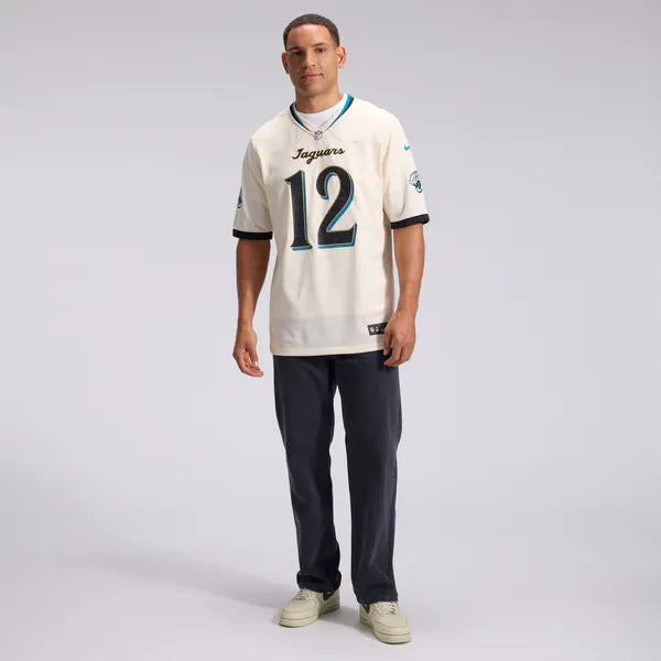Travis Hunter Jacksonville Jaguars Nike 2026 Rivalries Collection Game Jersey - Natural