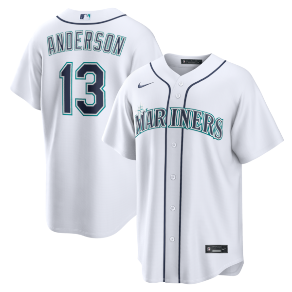 Kade Anderson Seattle Mariners Jerseys Teams Home Replica Jersey - White