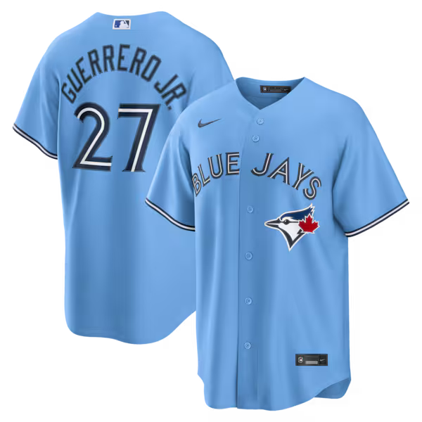 Vladimir Guerrero Jr. Toronto Blue Jays Jerseys Teams Replica Jersey - Light Blue
