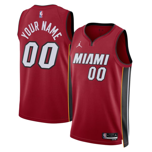 Jerseys Teams Unisex Miami Heat Jordan Brand Statement Jersey Red