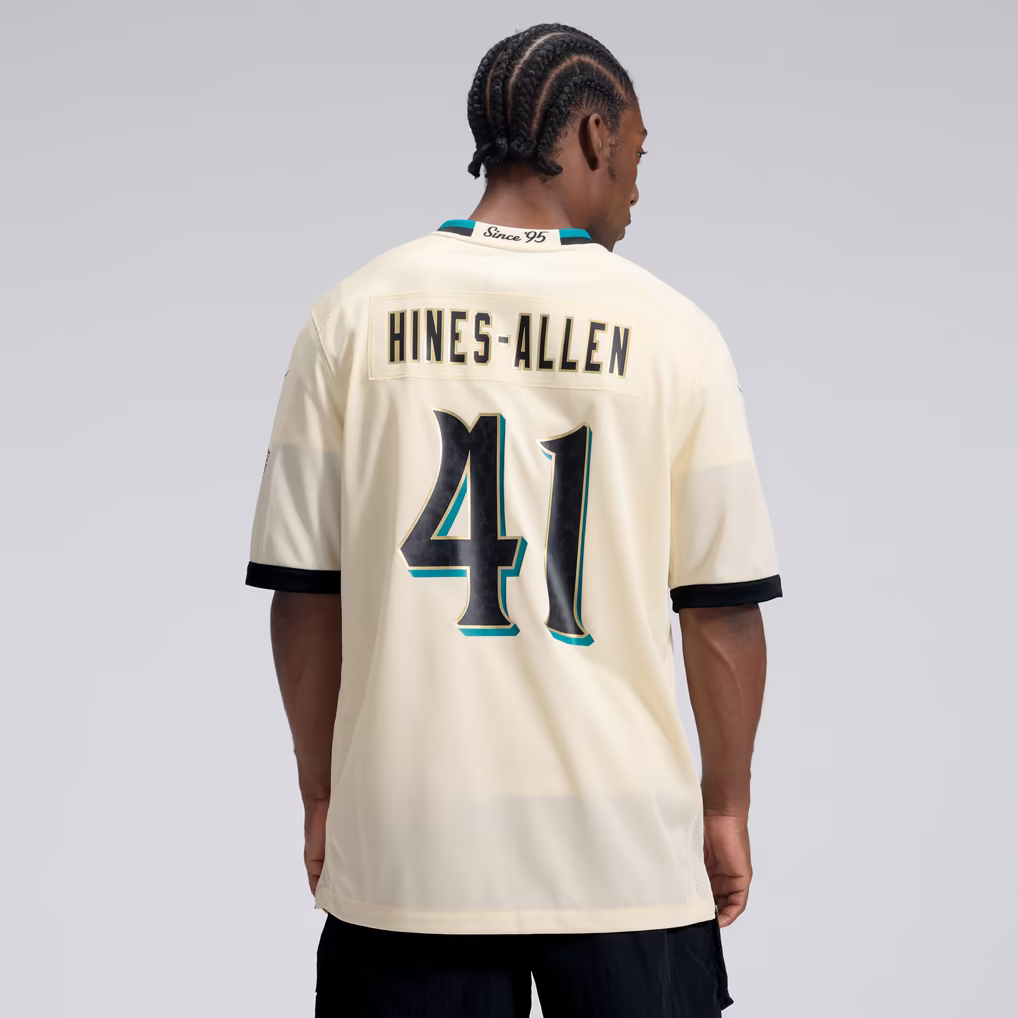 Josh Hines-Allen Jacksonville Jaguars Nike 2026 Rivalries Collection Game Jersey - Natural