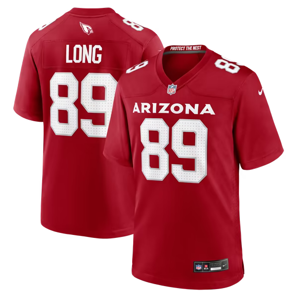 Hunter Long Arizona Cardinals Jerseys Teams Team Game Jersey - Cardinal