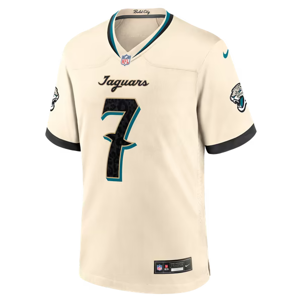 Brian Thomas Jr. Jacksonville Jaguars Nike 2026 Rivalries Collection Game Jersey - Natural