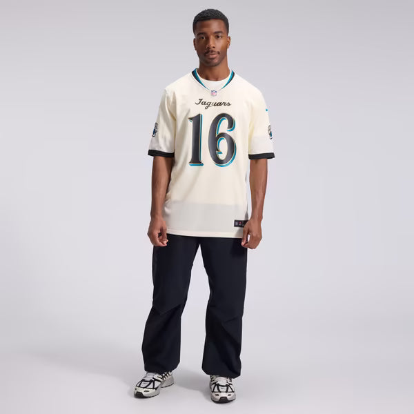 Trevor Lawrence Jacksonville Jaguars Jerseys Teams 2026 Rivalries Collection Game Jersey - Natural
