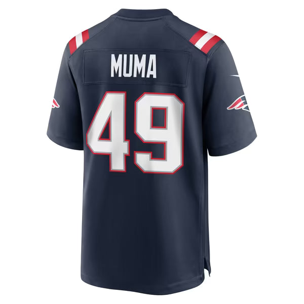 Chad Muma New England Patriots Jerseys Teams Team Game Jersey - Navy