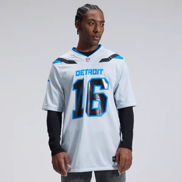 Jared Goff Detroit Lions Nike 2026 Rivalries Collection Game Jersey - Silver