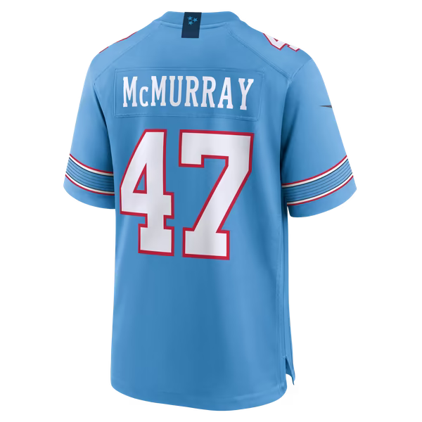 Jalen McMurray Tennessee Titans Jerseys Teams Team Game Jersey - Light Blue