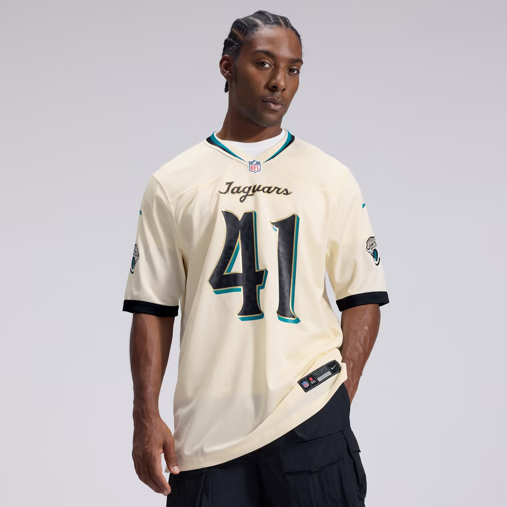 Josh Hines-Allen Jacksonville Jaguars Nike 2026 Rivalries Collection Game Jersey - Natural