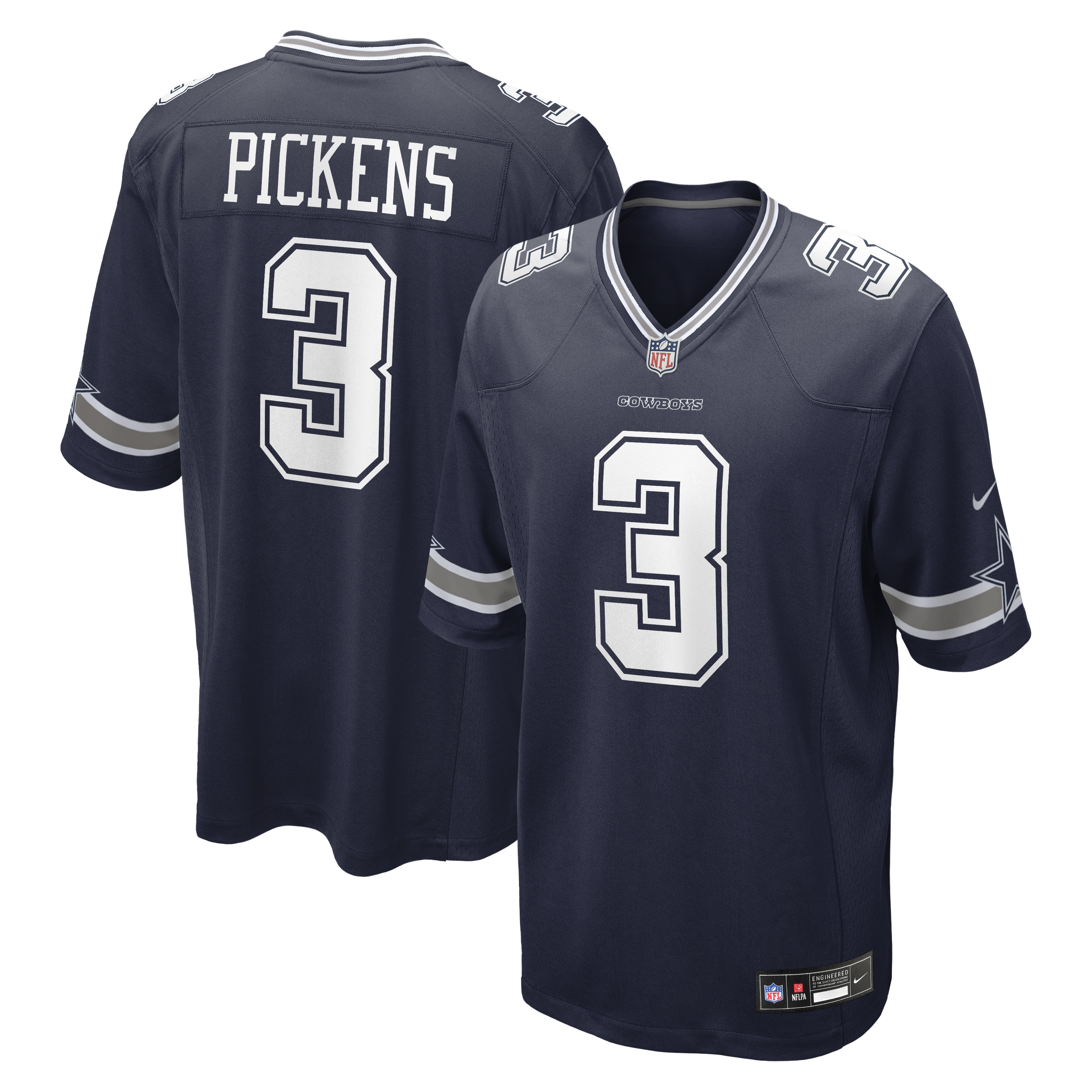 Custom George Pickens Dallas Cowboys Game Jersey White