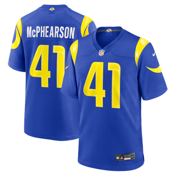Zech McPhearson Los Angeles Rams Jerseys Teams Team Game Jersey - Royal