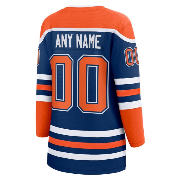 Jerseys Teams Fanatics Women's Edmonton Oilers Home Breakaway Custom Jersey