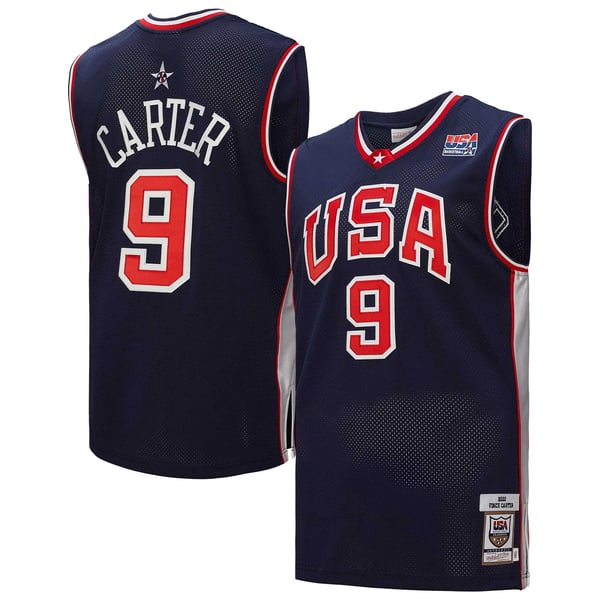 Jerseys Teams Mitchell & Ness Men's Vince Carter USA Basketball 2000 Authentic Jersey - Navy