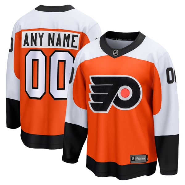 Jerseys Teams Philadelphia Flyers Fanatics Home Breakaway Custom Jersey Orange
