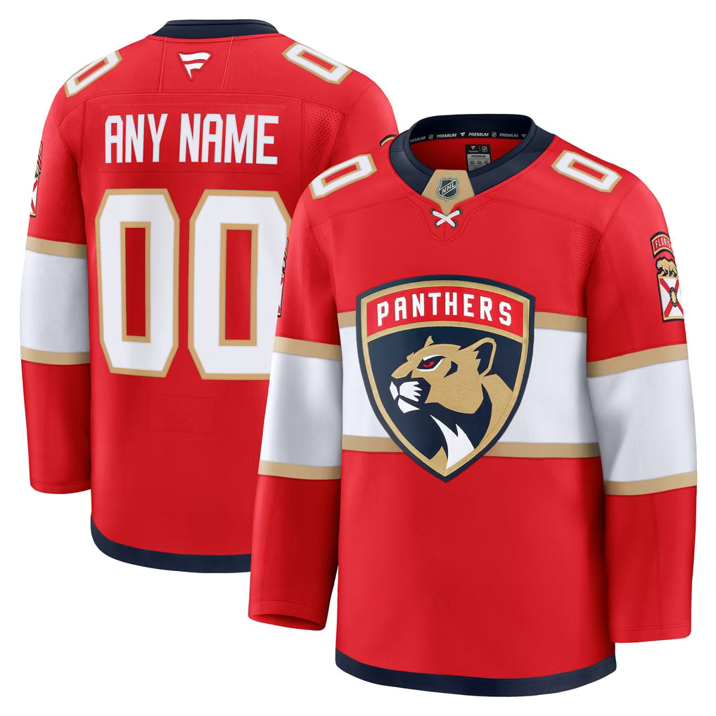 Jerseys Teams Florida Panthers Fanatics Home Premium Custom Jersey Red