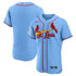 St. Louis Cardinals Jerseys Teams Alternate Sponsor Patch Authentic Jersey - Light Blue