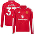 Adidas Kobbie Mainoo Manchester United 2026/27 Home Replica Long Sleeve Jersey Red