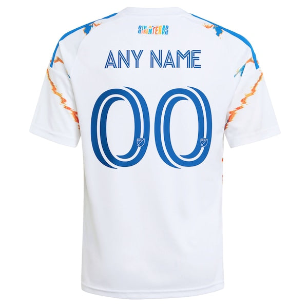 Customized San Diego FC Youth 2026 Unprecedented Unity Kit Replica Custom Jersey White