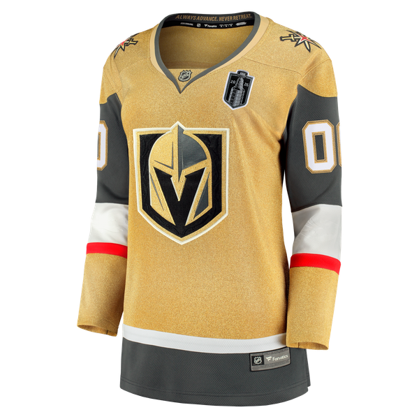 Jerseys Teams Fanatics Women's Vegas Golden Knights 2026 Stanley Cup Final Breakaway Custom Jersey - Gold