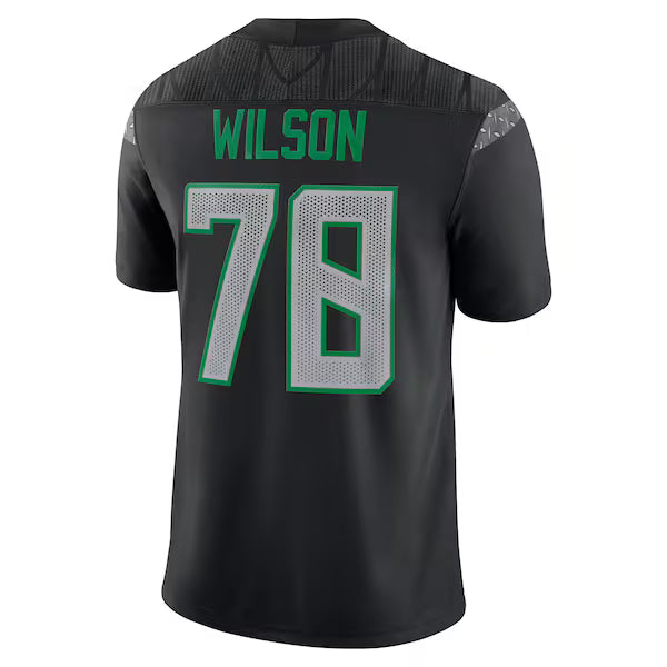 Gernorris Wilson Oregon Ducks Jerseys Teams Home Game Jersey - Black