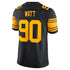 T.J. Watt Pittsburgh Steelers Nike Alternate Vapor F.U.S.E. Stitched Limited Jersey - Black
