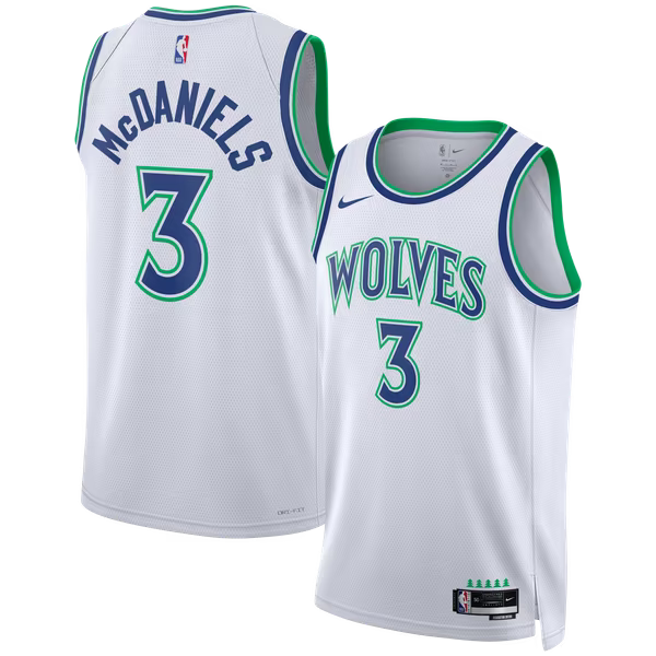 Jaden McDaniels Minnesota Timberwolves Nike Unisex Swingman Jersey - Association Edition - White