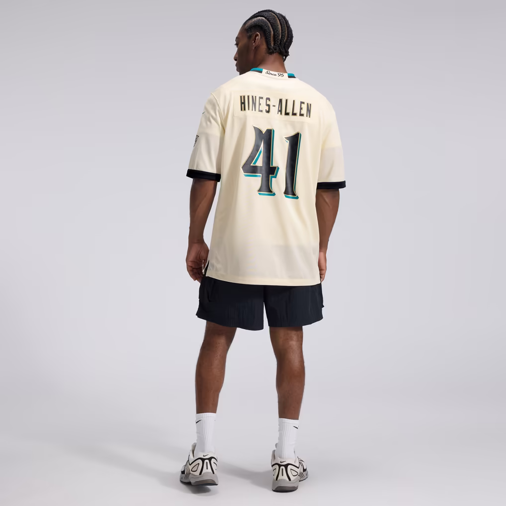 Josh Hines-Allen Jacksonville Jaguars Nike 2026 Rivalries Collection Game Jersey - Natural