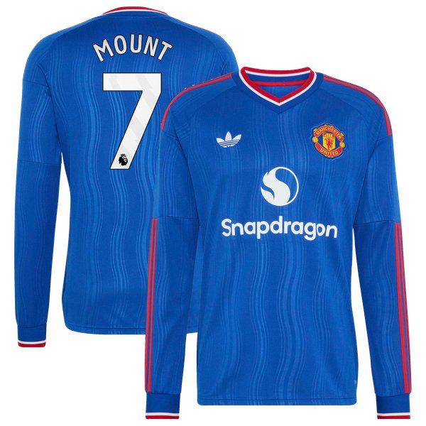 Mason Mount Manchester United Jerseys Teams 2026/27 Away Replica Long Sleeve Jersey - Royal