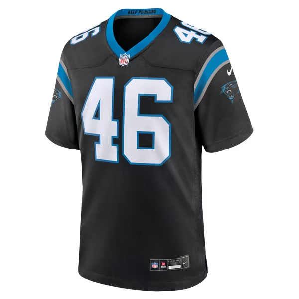Jackson Kuwatch Carolina Panthers Jerseys Teams Team Game Jersey - Black