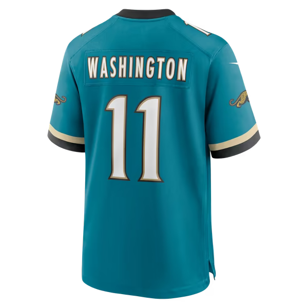 Parker Washington Jacksonville Jaguars Nike Alternate Prowler Throwback Game Jersey - Teal