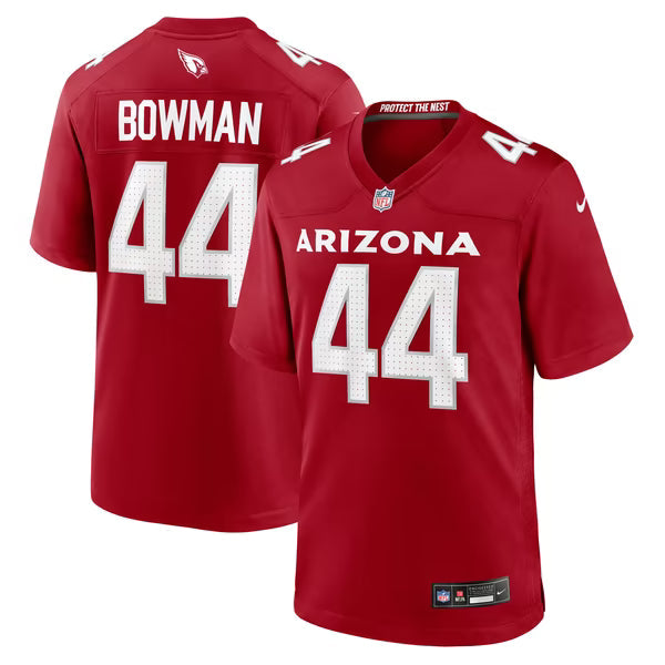 Shawn Bowman Arizona Cardinals Jerseys Teams Team Game Jersey - Cardinal
