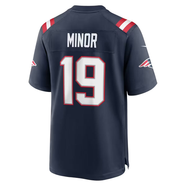 Kobee Minor New England Patriots Jerseys Teams Team Game Jersey - Navy