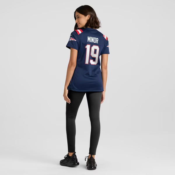 Kobee Minor New England Patriots Nike Women's Team Game Jersey - Navy
