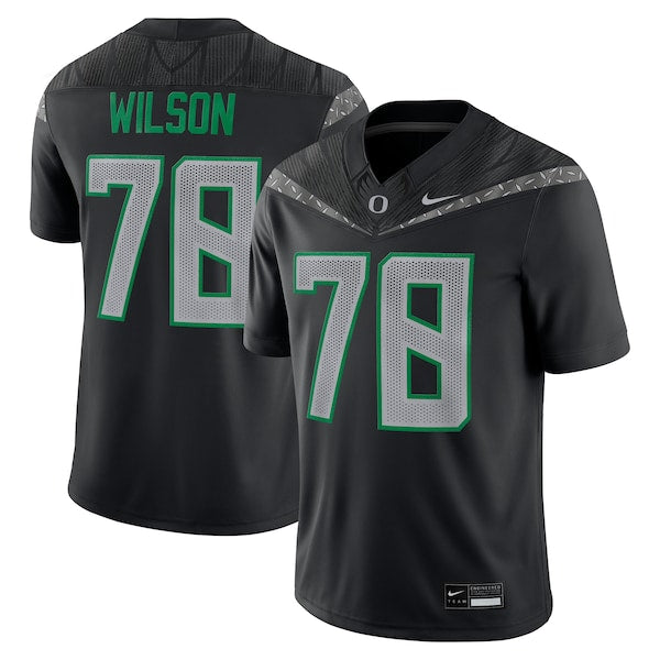 Gernorris Wilson Oregon Ducks Jerseys Teams Home Game Jersey - Black