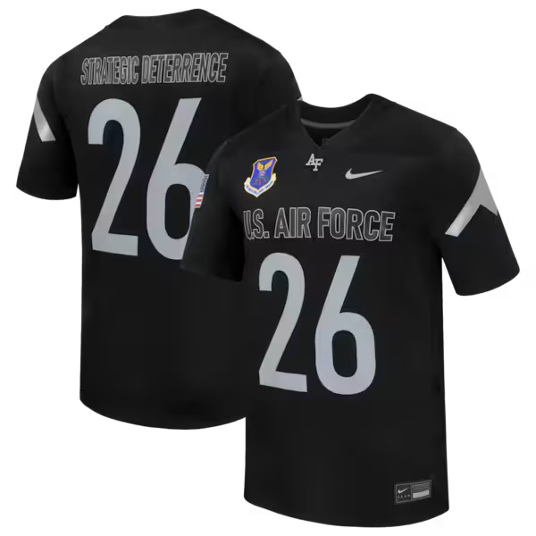 #26 Air Force Falcons Jerseys Teams 2026 Rivalry Collection Replica Football Jersey - Black