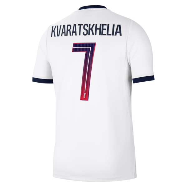 Jerseys Teams Khvicha Kvaratskhelia Paris Saint-Germain 2026/27 Away Stadium Replica Jersey White