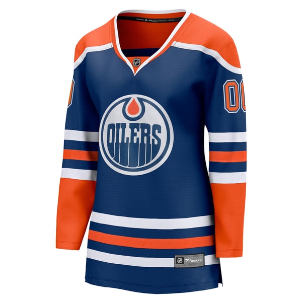 Jerseys Teams Fanatics Women's Edmonton Oilers Home Breakaway Custom Jersey
