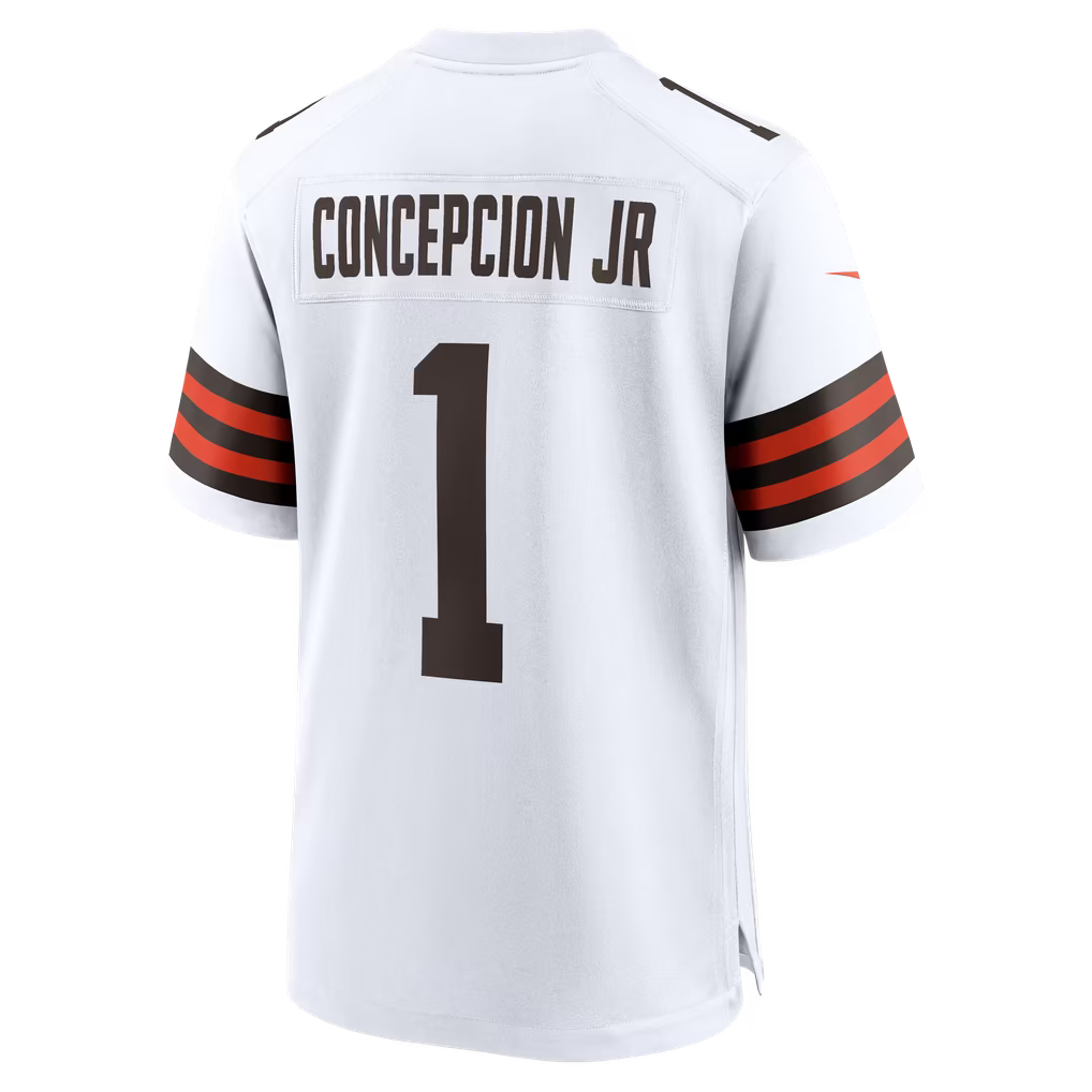 KC Concepcion Jr. Cleveland Browns Jerseys Teams Game Jersey - White