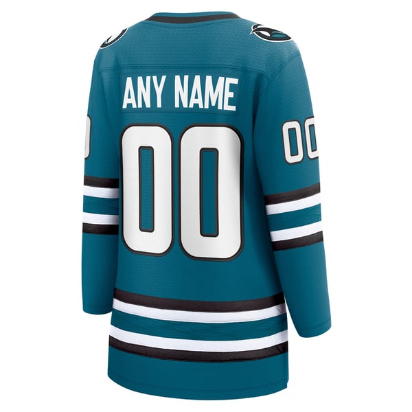 Jerseys Teams Fanatics Women's San Jose Sharks Teal Home Jersey