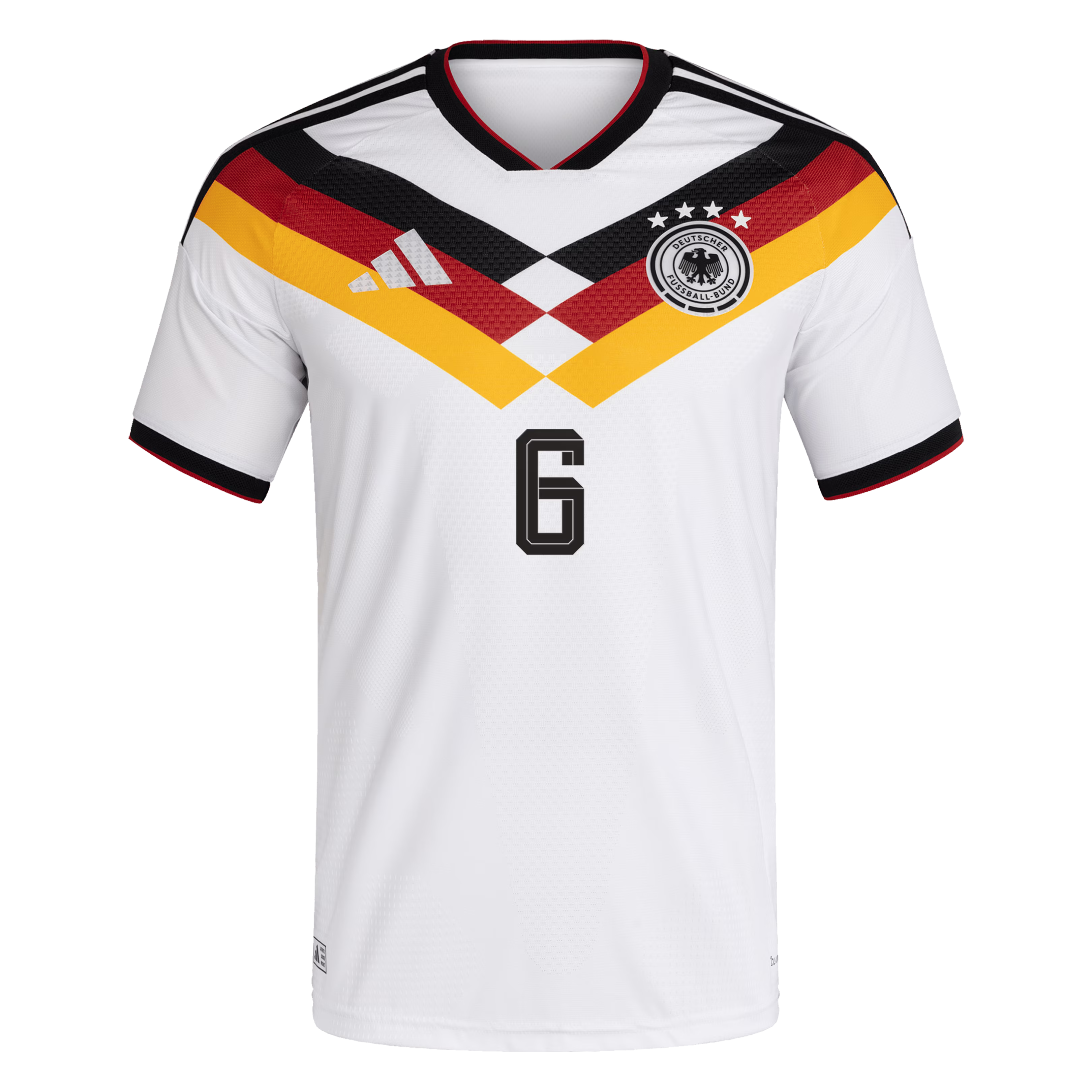 2026 Germany Home Player Jersey #6 - White (Kimmich) - Jerseys Teams