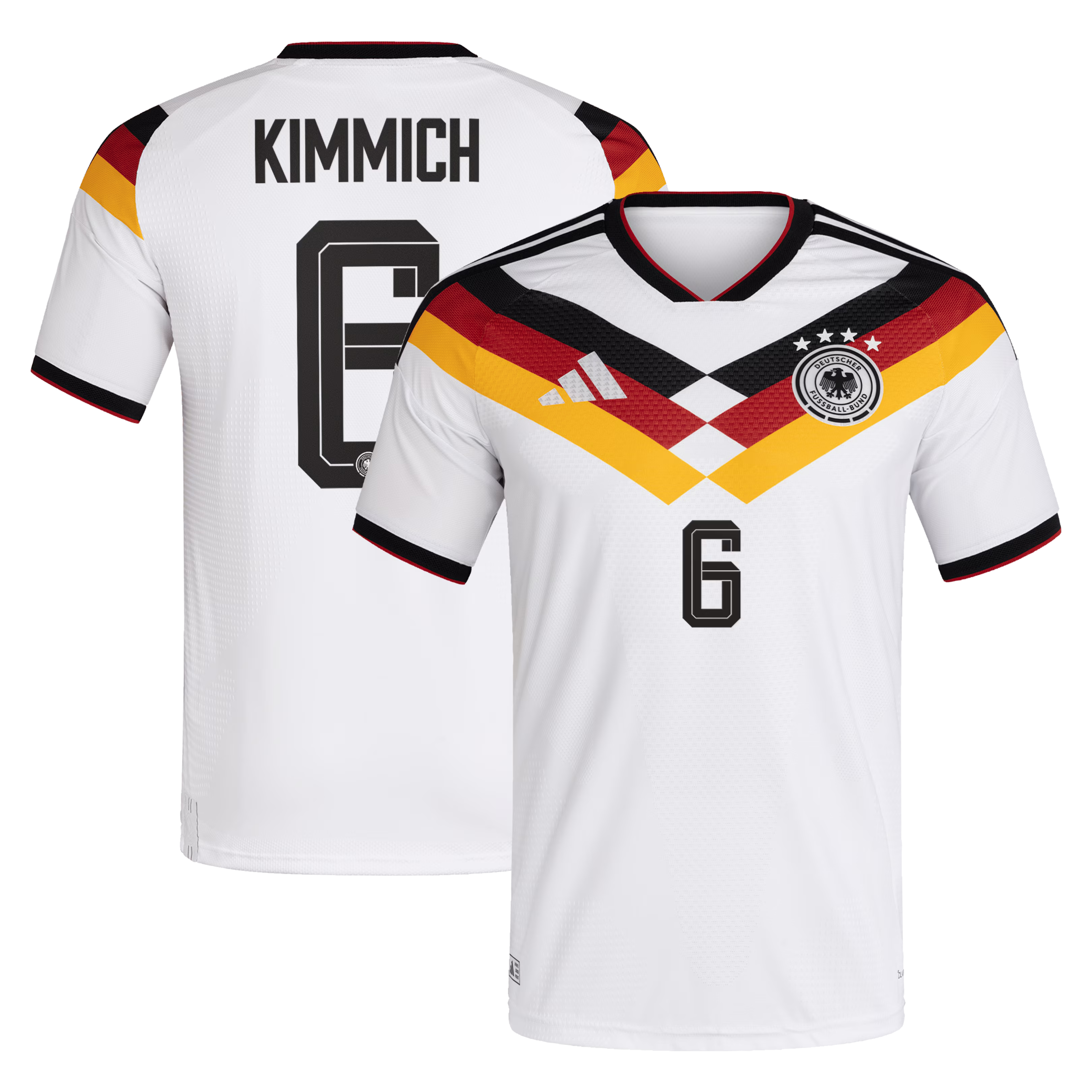 2026 Germany Home Player Jersey #6 - White (Kimmich) - Jerseys Teams